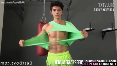 Chinese hottie Lucas Wong is masturbating - fake jerk off [黃旭熙 假色情片]