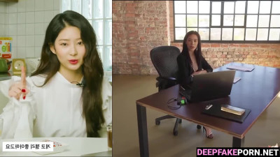 Photo shoot turned into wild anal fuck, fake Minju // アイズワン セレブのセックス