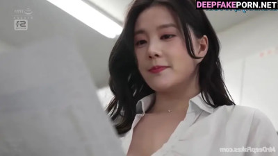 Busty secretary was seduced by new colleague, Li Yitong (李一桐 成人视频) A.I.