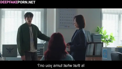 Brunette smiling during fuck with you - Park Shin-hye (박신혜 가짜 포르노) A.I.
