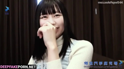 Modest virgin having first sex in doggystyle, fake Tanaka Miku (田中美久 ポルノ)