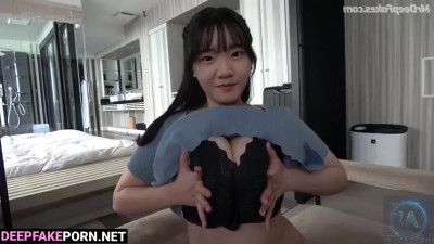 Busty girl loves sex games in handcuffs / 진자림 딥페이크 영상 - Jinjalim A.I.