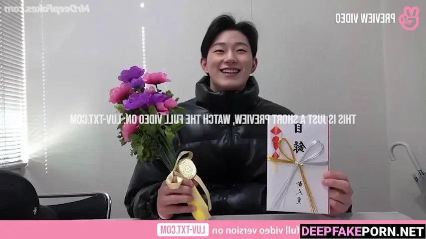 Watch Handsome brunet came to his girlfriend to give her flowers, ai San 산 에이티즈 Deepfake Porn Videos | xDeepFade.