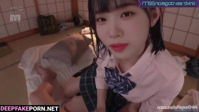 Shy schoolgirl Chaewon agreed to first sex // アイズワン 有名人のセックス